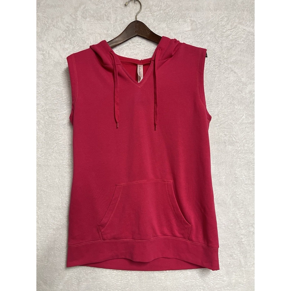 NWT Ouray Sportswear Pink Sleeveless Hoodie Pullover Women's Sz Large W/ Pocket